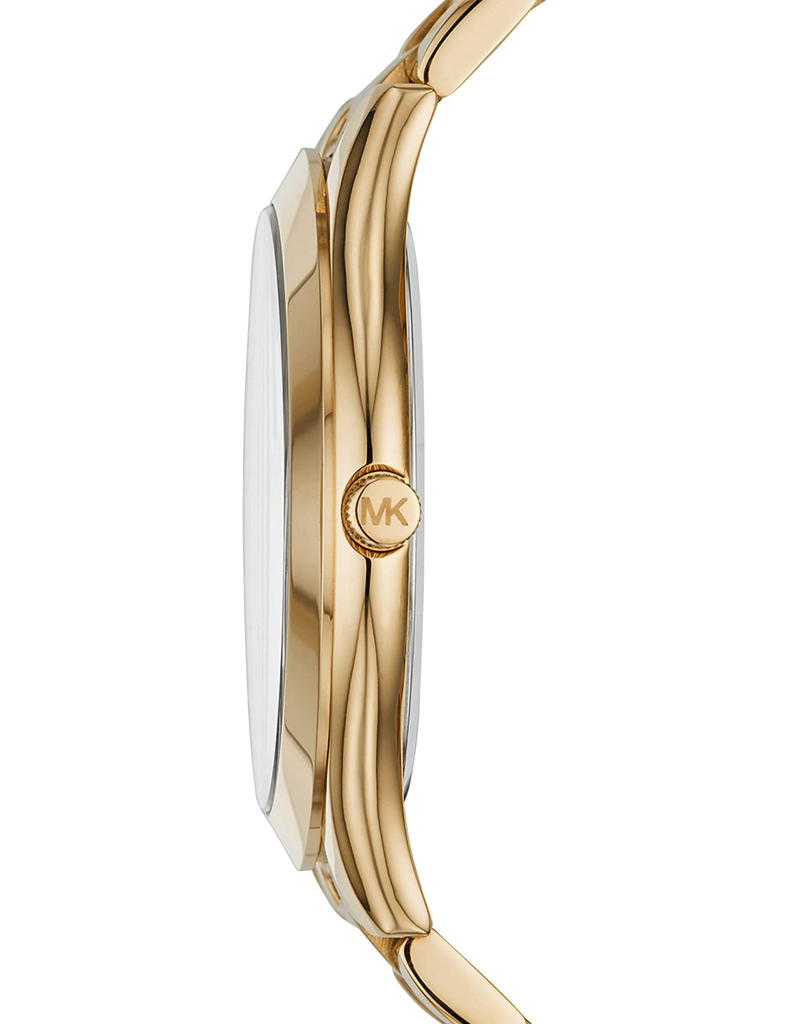 Michael Kors Runway Black Dial Gold Steel Strap Watch for Women - MK3478 Buy Now By Michael Kors