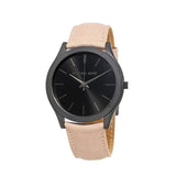 Michael Kors Slim Runway Black Dial Beige Leather Strap Watch For Men - MK8510 Buy Now By Michael Kors