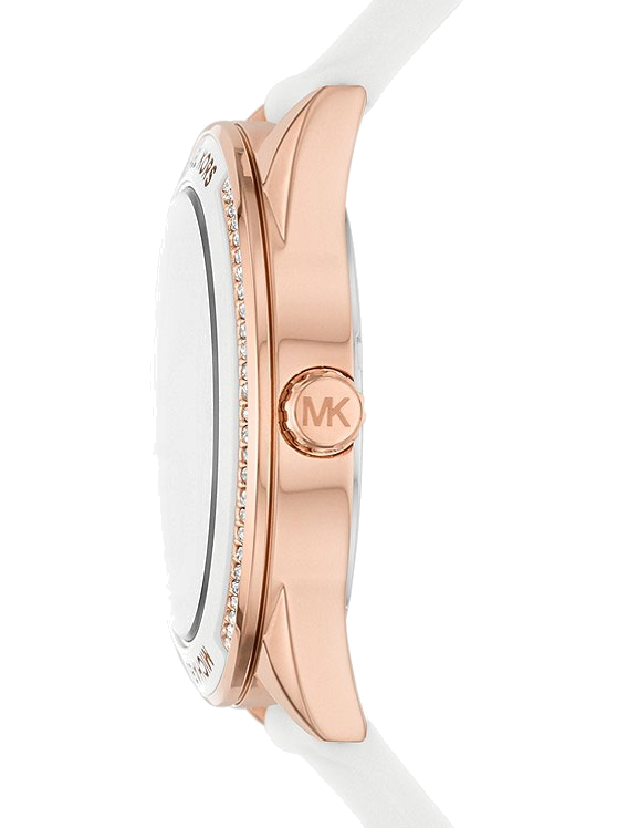 Michael Kors Oversized Sport Quartz White Dial White Rubber Strap Watch For Women - MK6945 Buy Now By Michael Kors