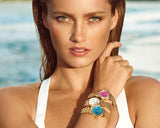 Michael Kors Lexington Quartz Blue Dial Gold Steel Strap Watch For Women - MK3271 Buy Now By Michael Kors