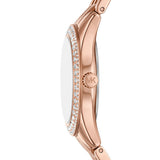 Michael Kors Harlowe Three-Hand Rose Gold Dial Rose Gold Steel Strap Watch for Women - MK4845 Buy Now By Michael Kors