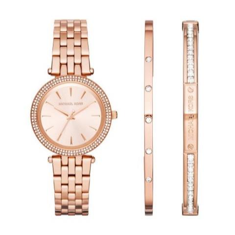 Michael Kors Darci Rose Gold Dial Rose Gold Steel Strap Watch for Women - MK3431 Buy Now By Michael Kors