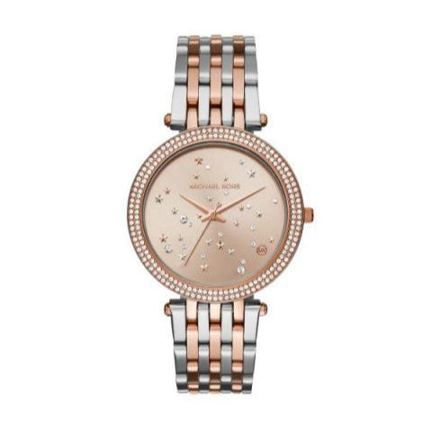 Michael Kors Darci Rose Gold Dial Two Tone Steel Strap Watch for Women - MK3726 Buy Now By Michael Kors