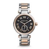 Michael Kors Skylar Black Dial Two Tone Steel Strap Watch for Women - MK5957 Buy Now By Michael Kors