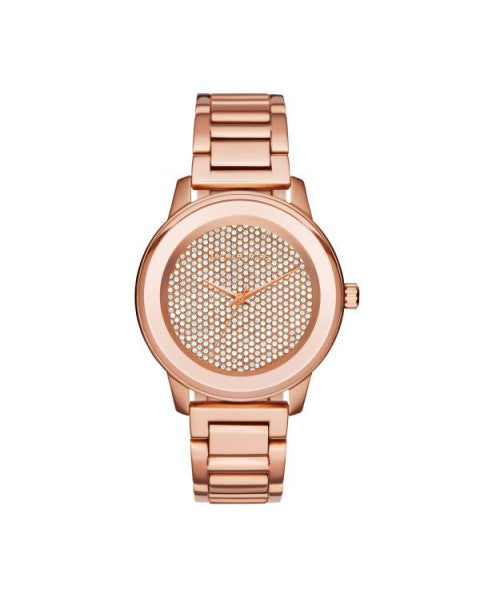 Michael Kors Kinley Rose Gold Dial Rose Gold Steel Strap Watch for Women - MK6210 Buy Now By Michael Kors