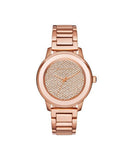 Michael Kors Kinley Rose Gold Dial Rose Gold Steel Strap Watch for Women - MK6210 Buy Now By Michael Kors