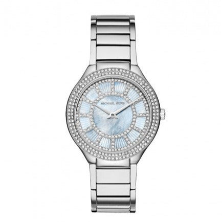 Michael Kors Kerry Mother of Pearl Dial Silver Stainless Steel Strap Watch for Women - MK3395 Buy Now By Michael Kors