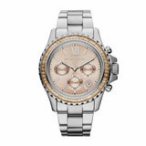 Michael Kors Everest Chronograph Gold Dial Silver Steel Strap Watch For Women - MK5870 Buy Now By Michael Kors