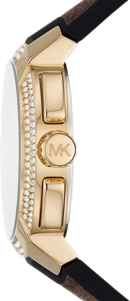 Michael Kors Sidney Multifunction White Dial Brown Leather Strap Watch For Women - MK6948 Buy Now By Michael Kors