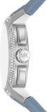 Michael Kors Sidney Chambray Multifunction Blue Dial Blue Silicone Strap Watch For Women - MK7220 Buy Now By Michael Kors