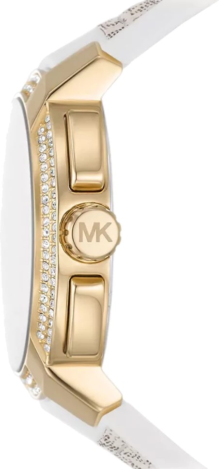 Michael Kors Sydney Quartz White Dial White Leather Strap Watch For Women - MK7221 Buy Now By Michael Kors