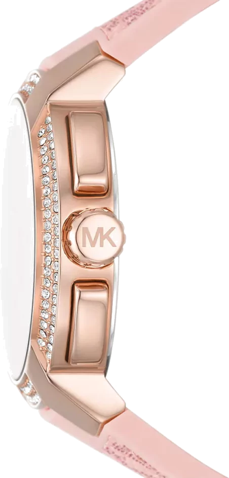 Michael Kors Sidney Multifunction White Dial Pink Silicone Strap Watch For Women - MK7222 Buy Now By Michael Kors