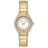 Michael Kors Sylvia Mother Of Pearl Dial Gold Steel Strap Watch For Women - MK4655 Buy Now By Michael Kors