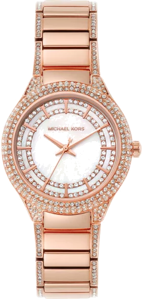 Michael Kors Sylvia Mother Of Pearl Dial Rose Gold Steel Strap Watch for Women - MK4656 Buy Now By Michael Kors