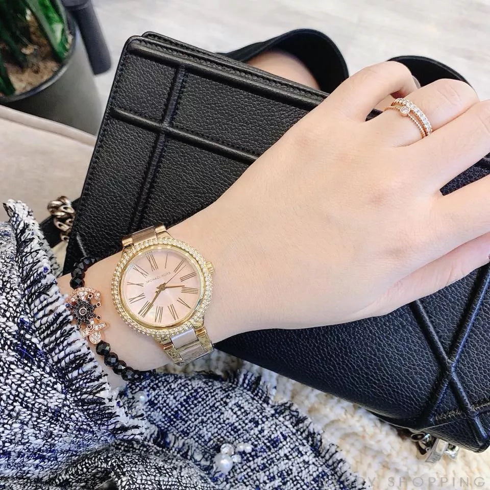 Michael Kors Taryn Rose Gold Dial Two Tone Steel Strap Watch For Women - MK6564 Buy Now By Michael Kors