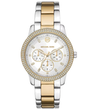 Michael Kors Tibby Multifunction White Dial Two Tone Steel Strap Watch For Women - MK6825 Buy Now By Michael Kors