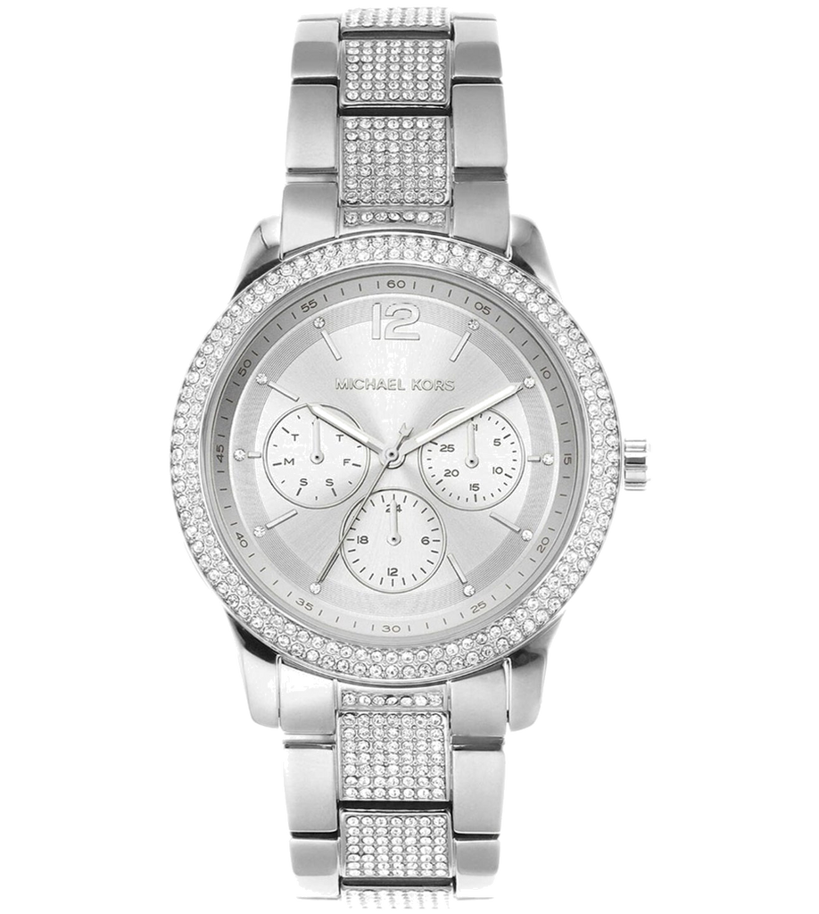 Michael Kors Tibby Chronograph Silver Dial Silver Steel Strap Watch For Women - MK7294 Buy Now By Michael Kors