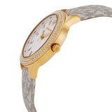 Michael Kors Tibby Analog Silver Dial White Leather Strap Watch for Women - MK1049 Buy Now By Michael Kors