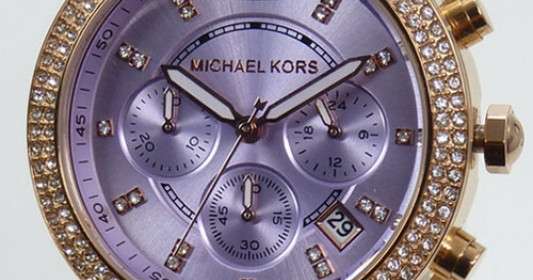 Michael Kors Parker Purple Dial Rose Gold Steel Strap Watch for Women - MK6169 Buy Now By Michael Kors