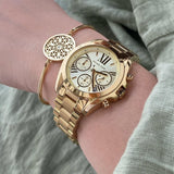 Michael Kors Bradshaw Gold Dial Gold Steel Strap Watch for Women - MK5798 Buy Now By Michael Kors