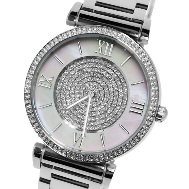 Michael Kors Catlin Silver Dial Silver Steel Strap Watch for Women - MK3355 Buy Now By Michael Kors