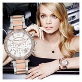 Michael Kors Parker White Dial Two Tone Steel Strap Watch for Women - MK5820 Buy Now By Michael Kors
