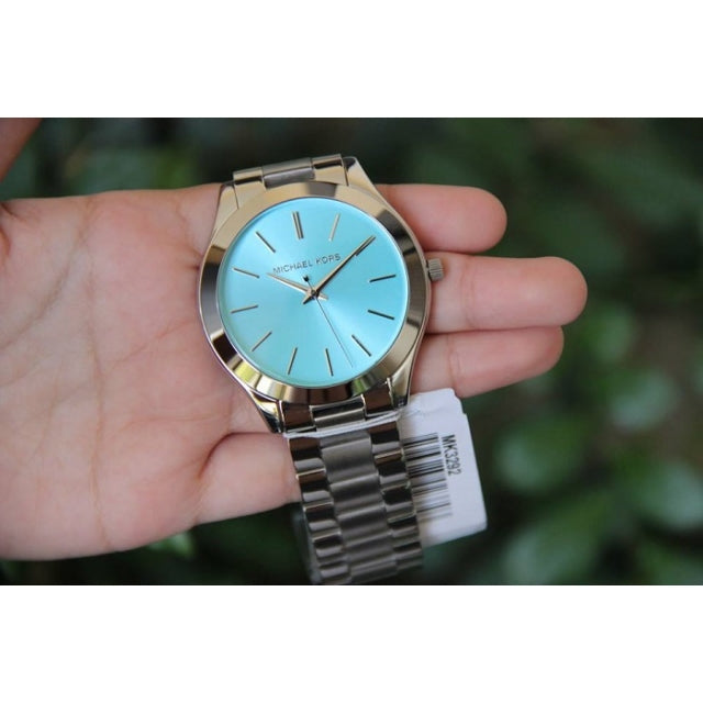 Michael Kors Runway Blue Dial Silver Steel Strap Watch for Women - MK3292 Buy Now By Michael Kors