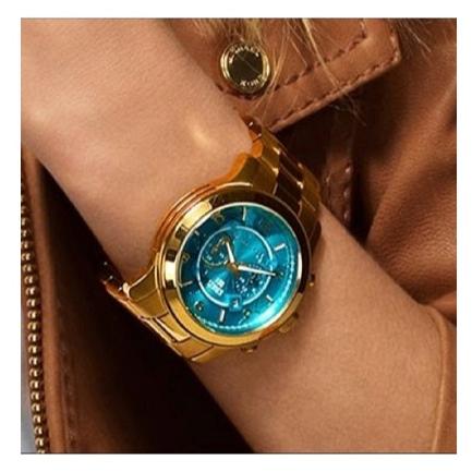 Michael Kors Runway Stop Hunger Blue Dial Gold Steel Strap Watch for Men - MK8315 Buy Now By Michael Kors
