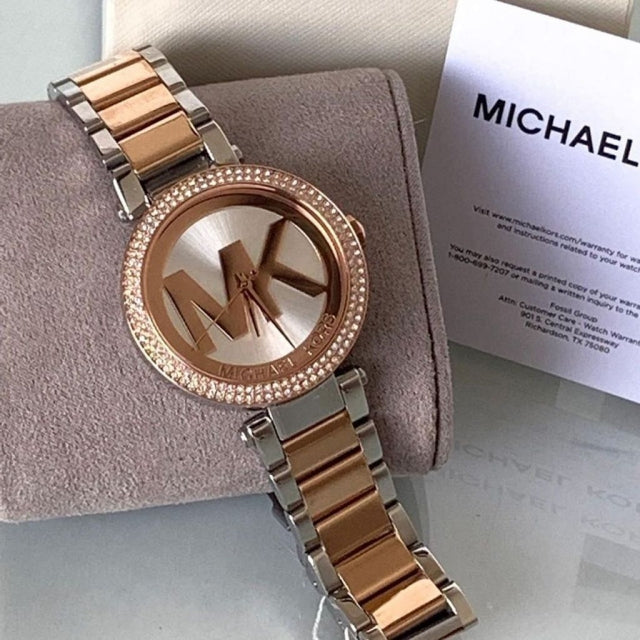 Michael Kors Parker Gold Dial Two Tone Steel Strap Watch for Women - MK6314 Buy Now By Michael Kors