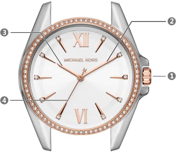 Michael Kors Whitney Quartz White Dial Two Tone Steel Strap Watch For Women - MK6686 Buy Now By Michael Kors