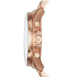 Michael Kors Brecken Chronograph Analog Black Dial Rose Gold Steel Strap Watch For Women - MK8563 Buy Now By Michael Kors