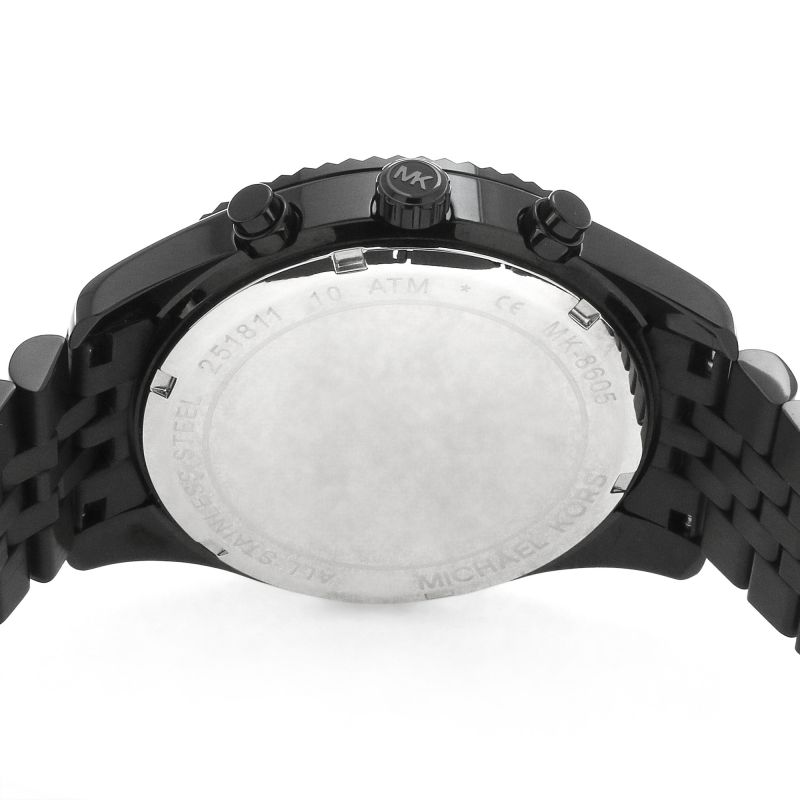 Michael Kors Lexington Chronograph Black Dial Black Steel Strap Watch for Men - MK8603 Buy Now By Michael Kors