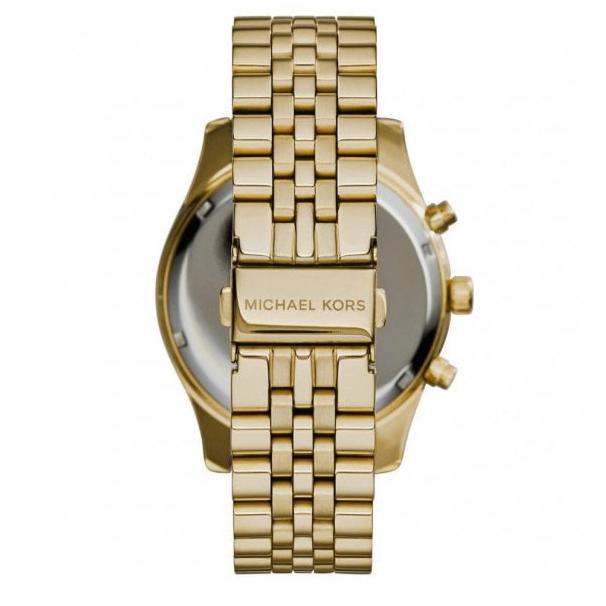 Michael Kors Lexington Crystals Gold Dial Gold Steel Strap Watch for Men - MK8494 Buy Now By Michael Kors