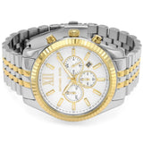 Michael Kors Lexington Silver Dial Two Tone Steel Strap Watch for Men - MK8344 Buy Now By Michael Kors