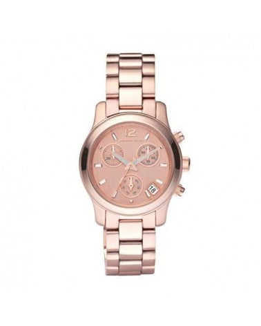 Michael Kors Runway Chronograph Rose Gold Dial Rose Gold Steel Strap Watch for Women - MK5430 Buy Now By Michael Kors