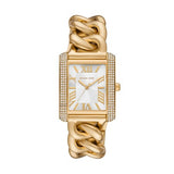 Michael Kors Emery Three Hand Silver Dial Gold Steel Strap Watch For Women - Mk7300 Buy Now By Michael Kors