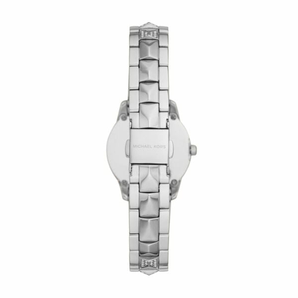 Michael Kors Runway Mercer Quartz Mother of Pearl Blue Dial Silver Steel Strap Watch For Women - MK6857 Buy Now By Michael Kors