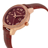 Michael Kors Whitley Quartz Burgundy Dial Burgundy Leather Strap Watch For Women - MK2430 Buy Now By Michael Kors