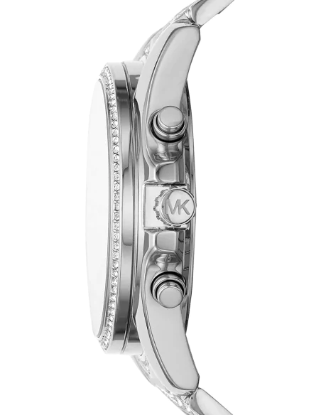 Michael Kors Whitney Chronograph Crystals Silver Dial Silver Steel Strap Watch For Women - MK6728 Buy Now By Michael Kors