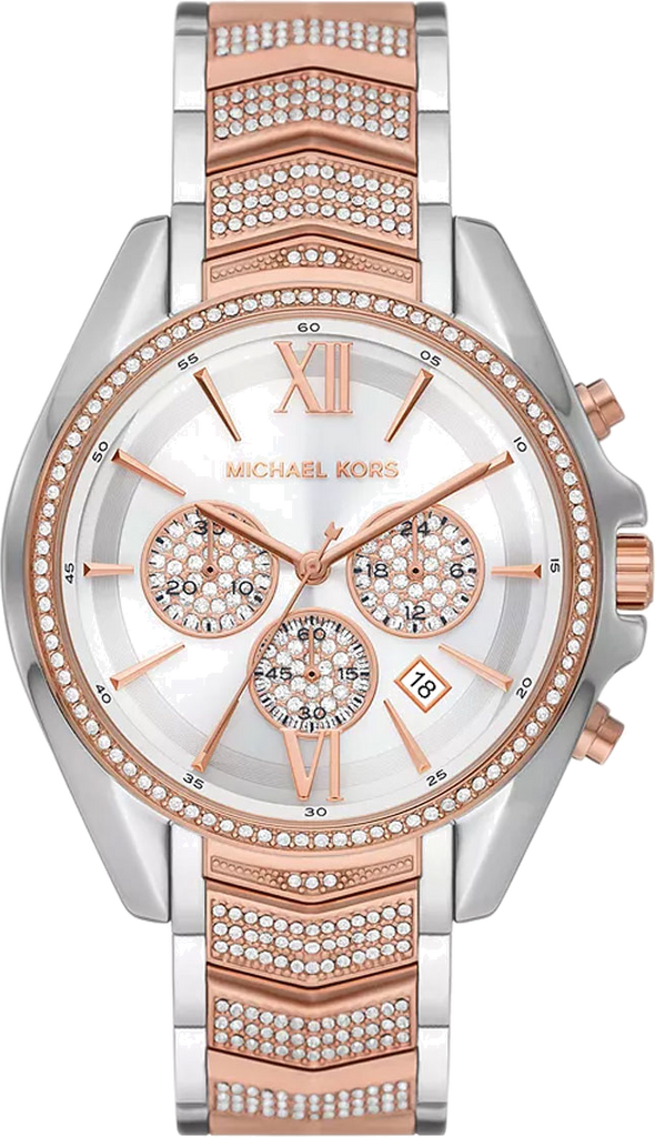 Michael Kors Whitney Chronograph Silver Dial Two Tone Steel Strap Watch For Women - MK7225 Buy Now By Michael Kors