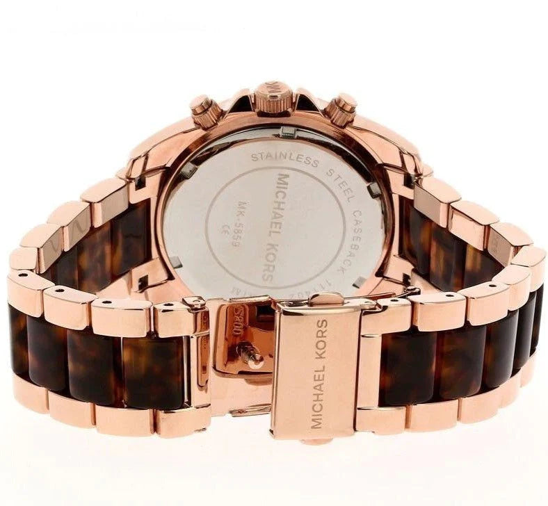 Michael Kors Blair Rose Gold Dial Two Tone Steel Strap Watch For Women - MK5859 Buy Now By Michael Kors