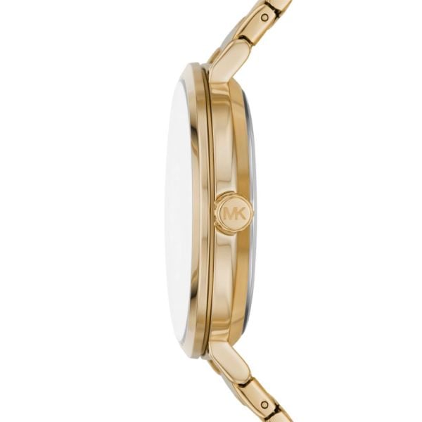 Michael Kors Addyson Three-Hand White Dial Gold Steel Strap Watch for Women - MK4712 Buy Now By Michael Kors