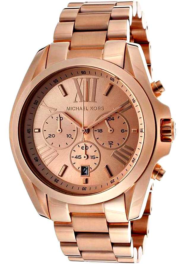 Michael Kors Bradshaw Rose Gold Dial Rose Gold Steel Strap Watch for Women - MK5503 Buy Now By Michael Kors