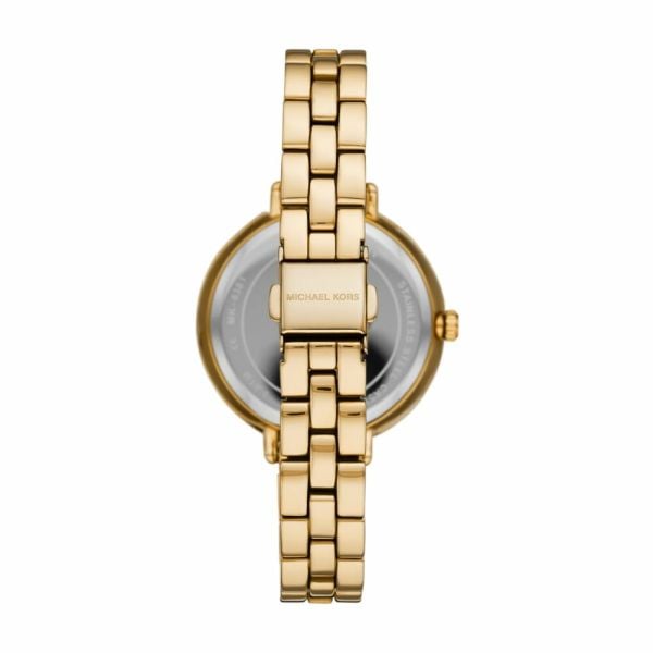 Michael Kors Charley Three-Hand Quartz Gold Dial Gold Steel Strap Watch for Women - MK4399 Buy Now By Michael Kors