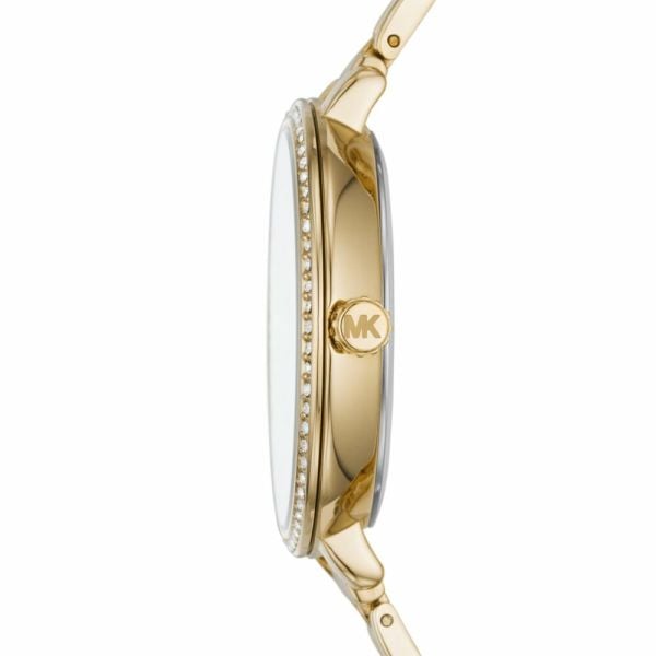 Michael Kors Charley Three-Hand Quartz Gold Dial Gold Steel Strap Watch for Women - MK4399 Buy Now By Michael Kors