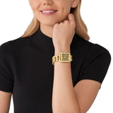 Michael Kors Emery Three Hand Leopard Print Gold Dial Gold Steel Strap Watch For Women - MK7437 Buy Now By Michael Kors