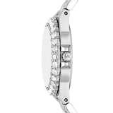 Michael Kors Lennox Three-Hand Blue Dial Silver Steel Strap Watch For Women - MK7397 Buy Now By Michael Kors