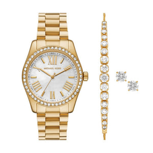 Michael Kors Lexington Mother of Pearl White Dial Gold Steel Strap Watch for Women - MK1079 Buy Now By Michael Kors