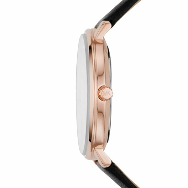 Michael Kors Pyper Quartz White Dial Black Leather Strap Watch For Women - MK2834 Buy Now By Michael Kors