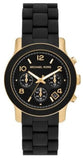 Michael Kors Runway Chronograph Black Dial Black Silicone Strap Watch For Women - MK7385 Buy Now By Michael Kors